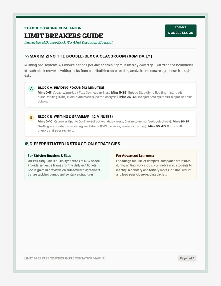 Limit Breakers Teacher Guide