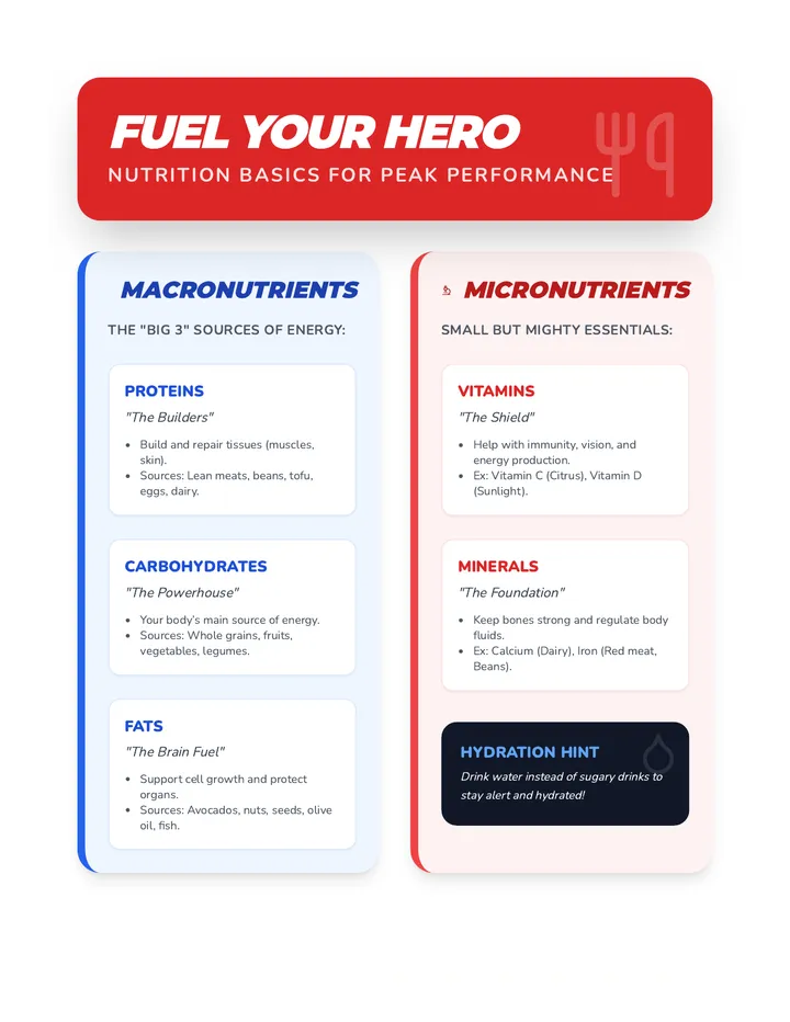 Nutrition Basics Infographic Handout