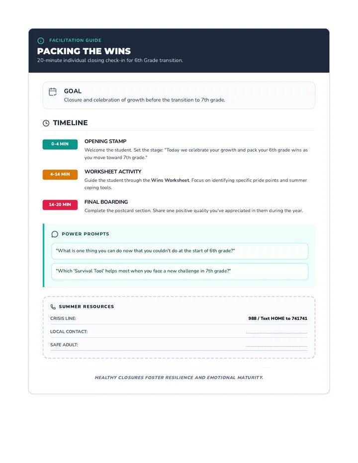 Wins Facilitation Guide