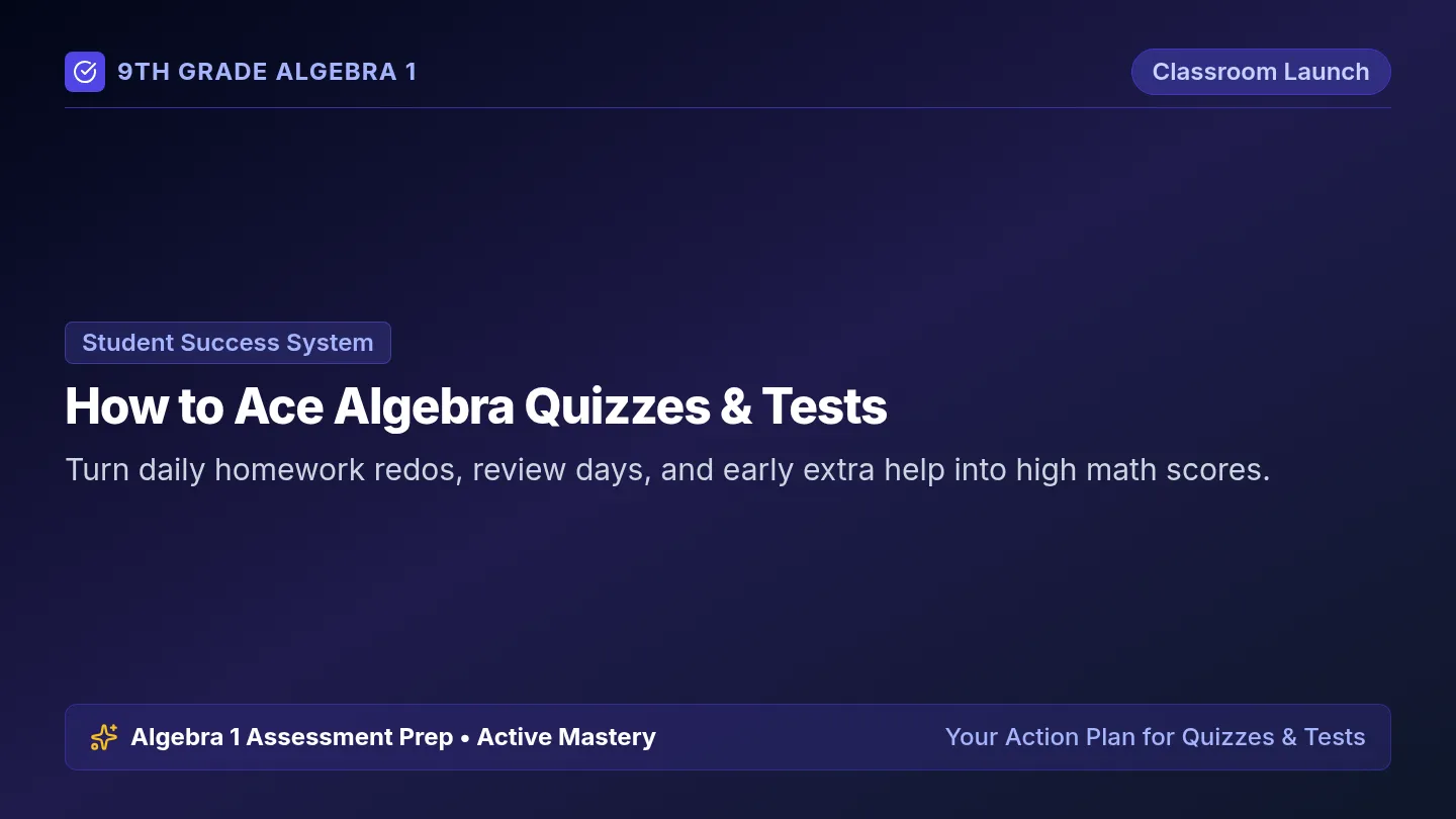 Algebra Assessment Prep Slides
