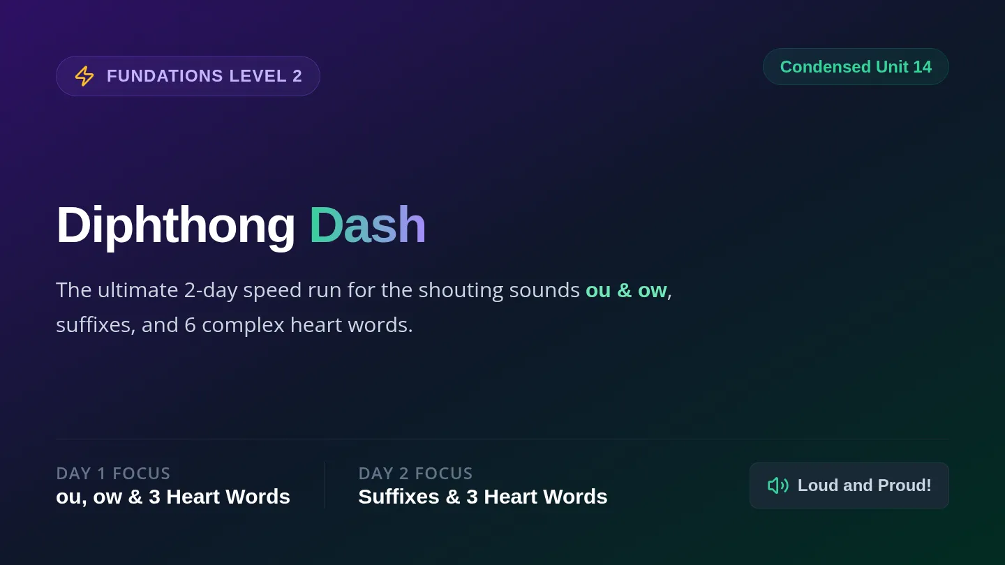 Diphthong Dash Slides