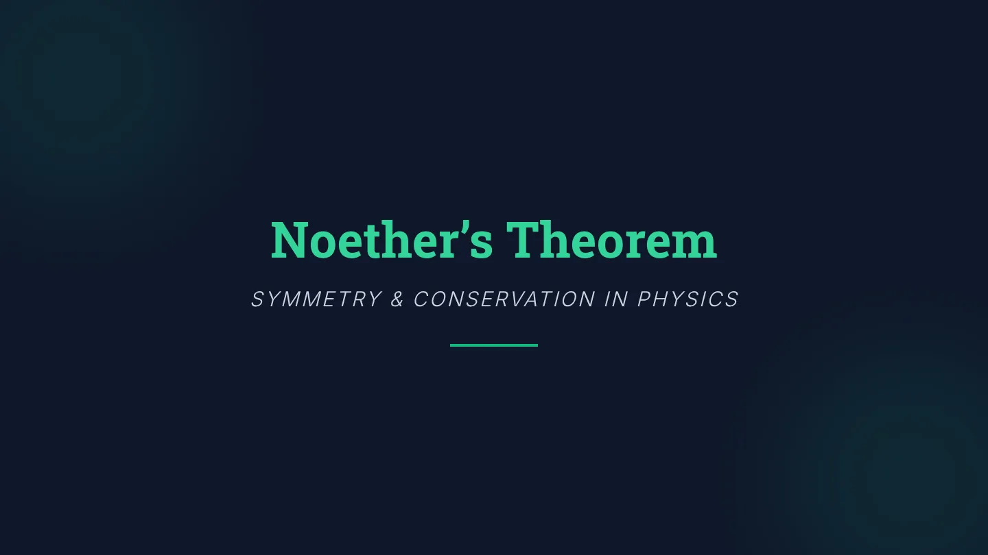 Noether Theorem Slides