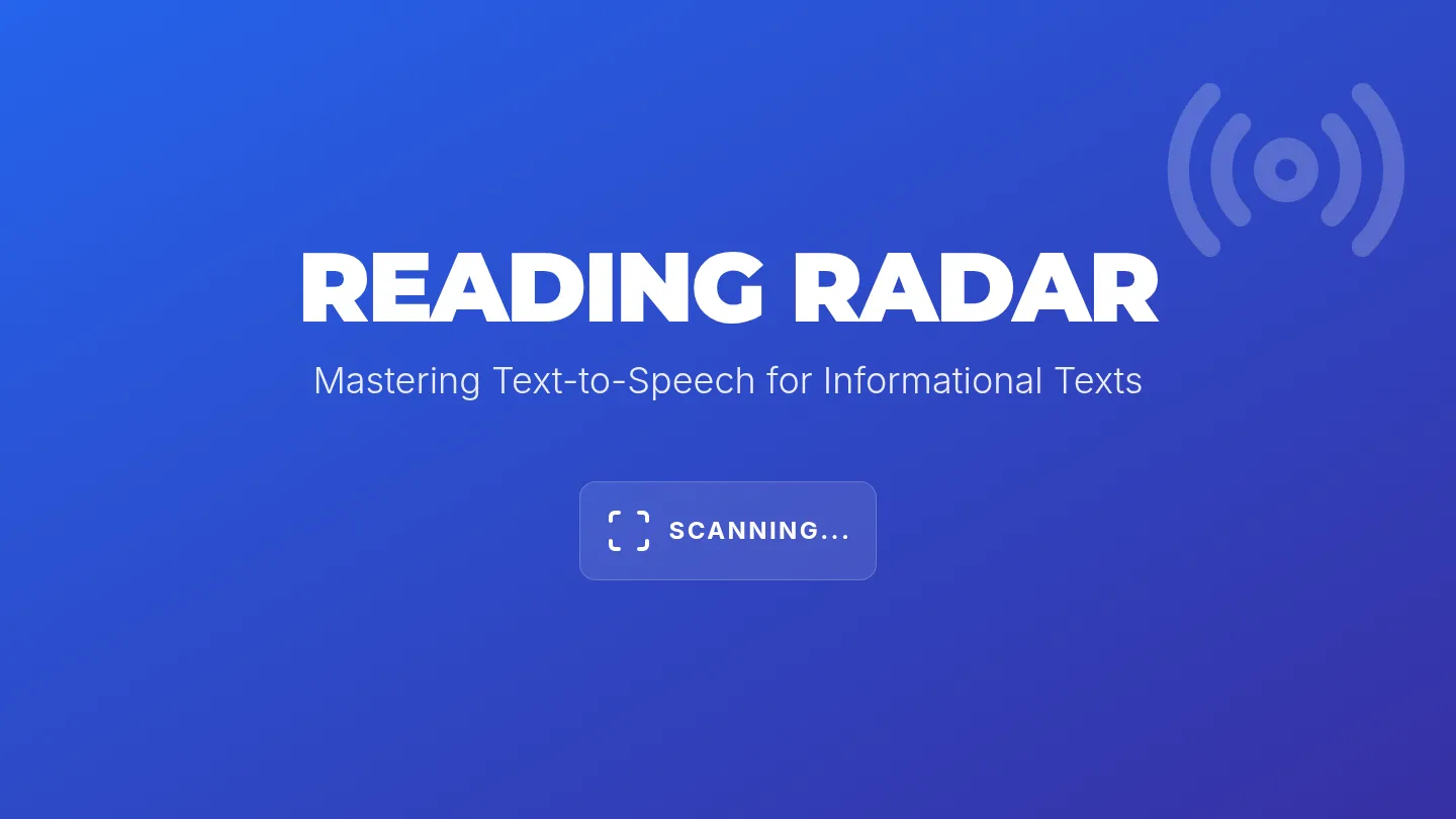 Reading Radar Slides