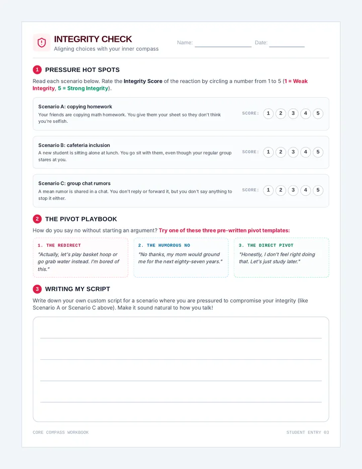 Integrity Check Reflection Journal