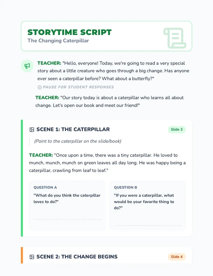 Storytime Script