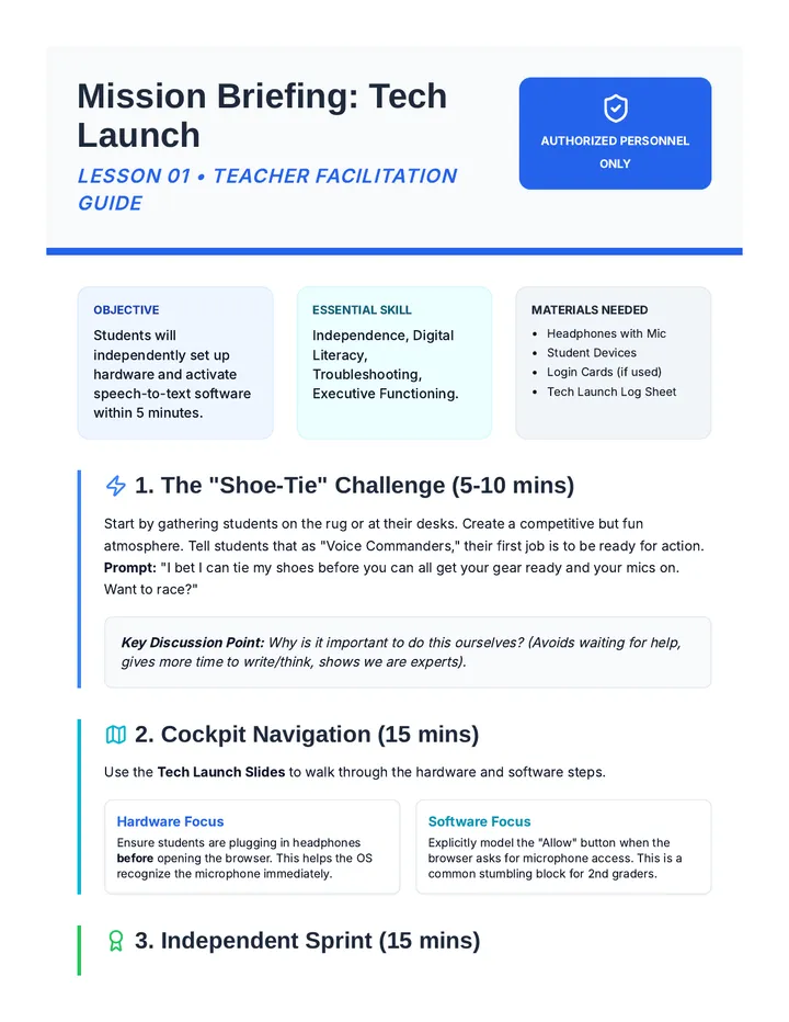 Tech Launch Teacher Guide