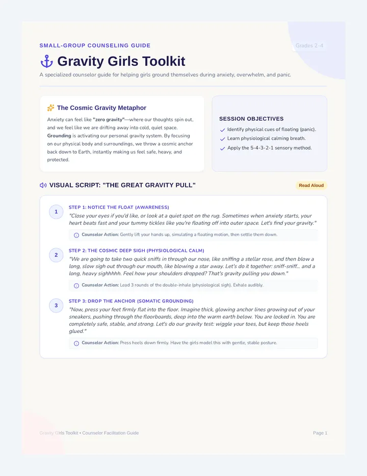 Gravity Girls Counselor Guide