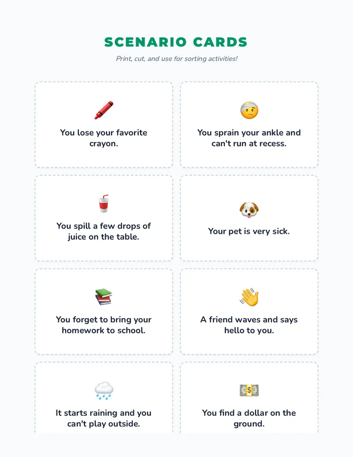 Scenario Cards Activity