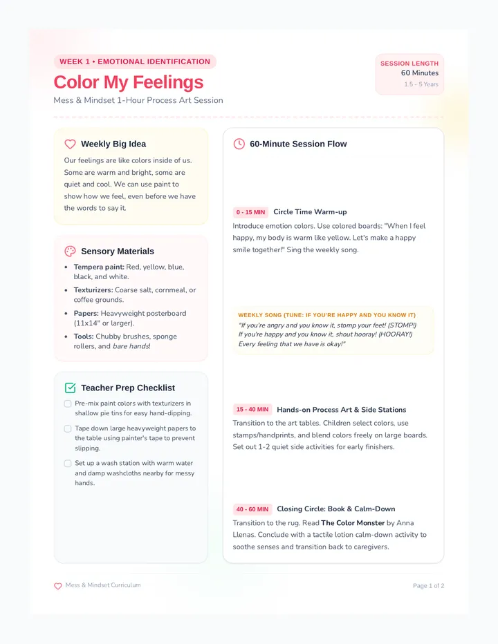 Color Feelings Weekly Guide