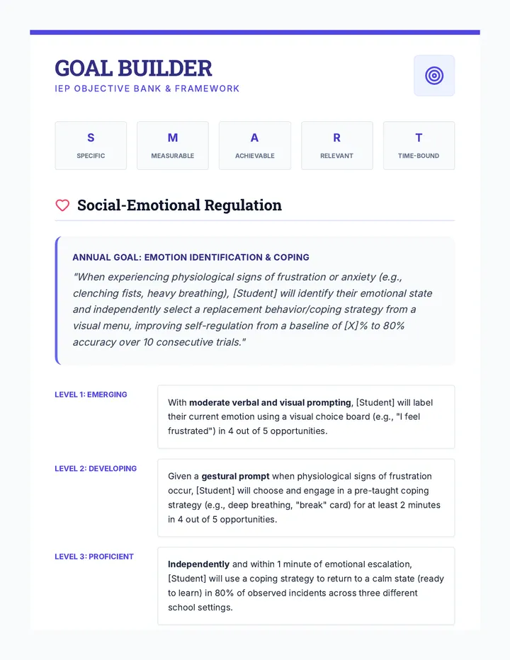 Goal Builder Guide