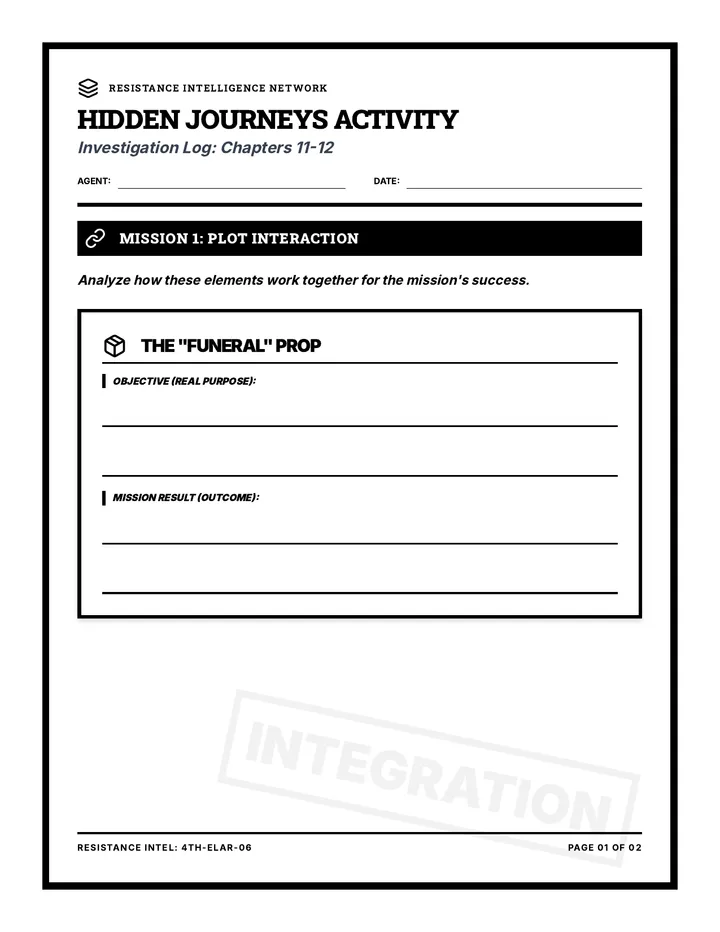 Hidden Journeys Activity