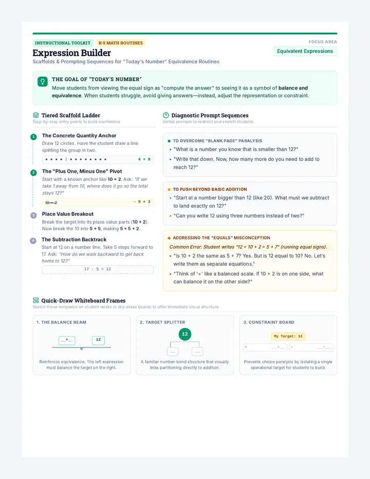 Expression Builder Teacher Guide