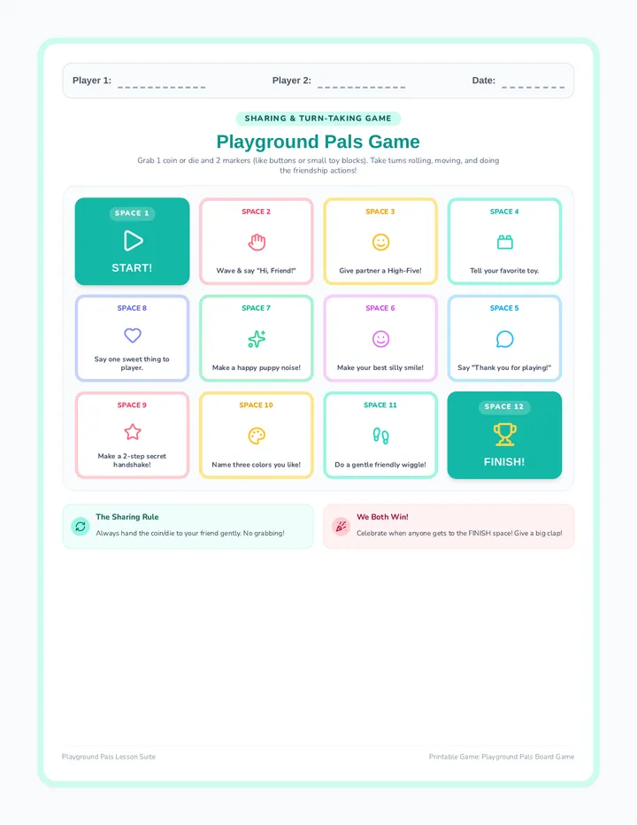 Playground Pals Board Game