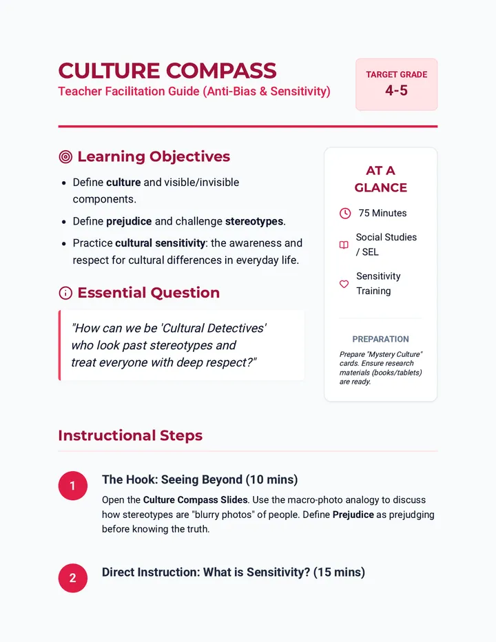 Culture Compass Teacher Guide