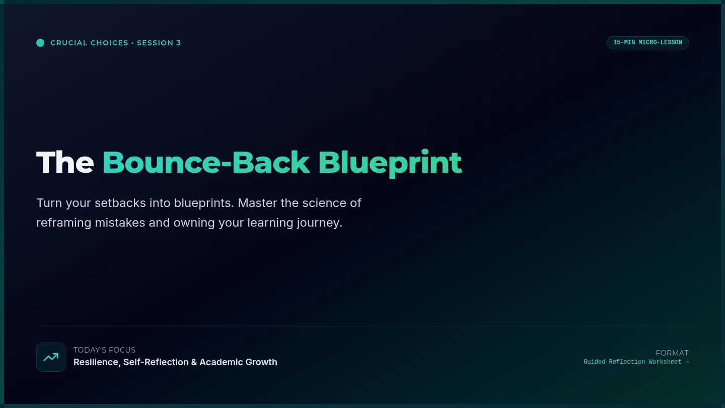 Bounce-Back Blueprint Slides