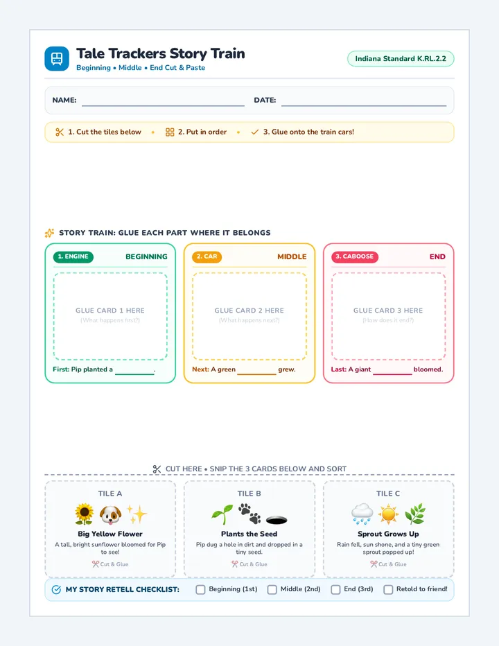 Tale Trackers Worksheet