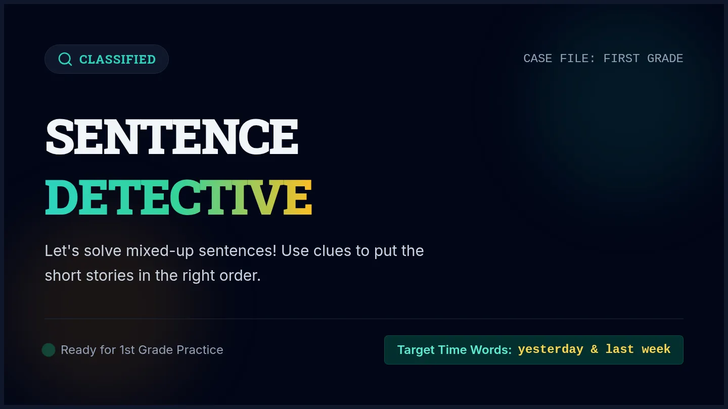 Sentence Scramble Slides