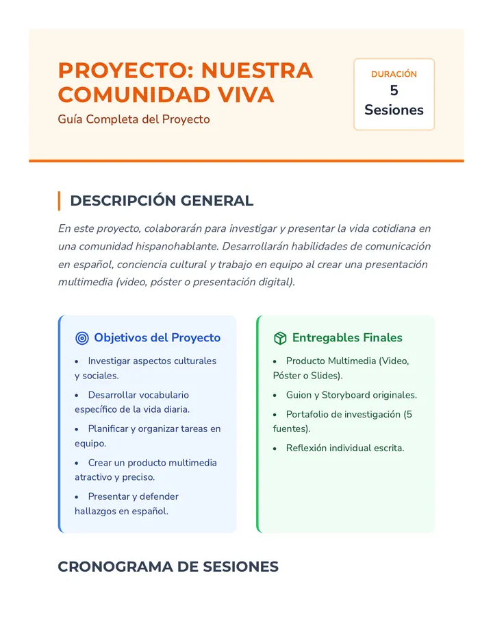 Proyecto Comunidad Overview Document