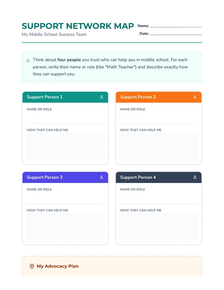 Support Network Organizer