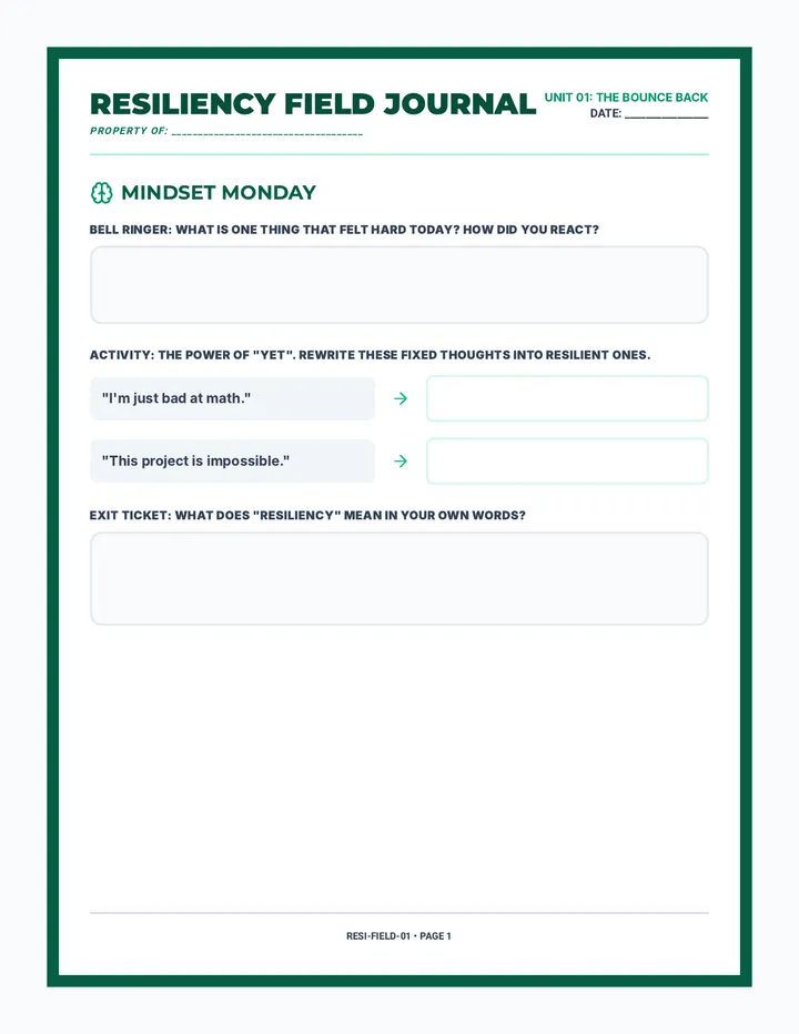 Resiliency Field Journal