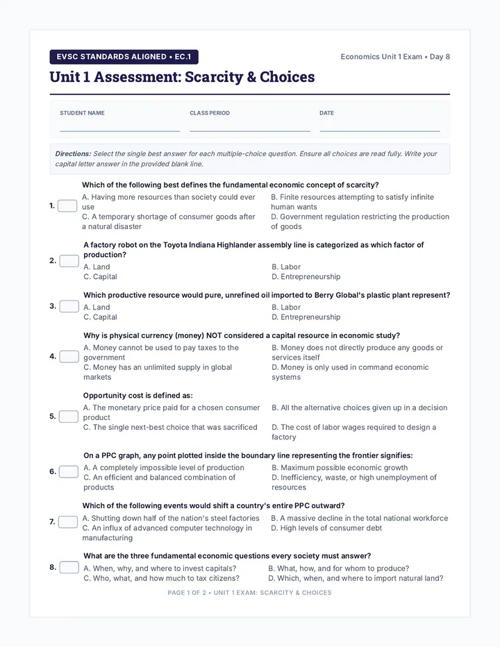 Unit 1 Assessment