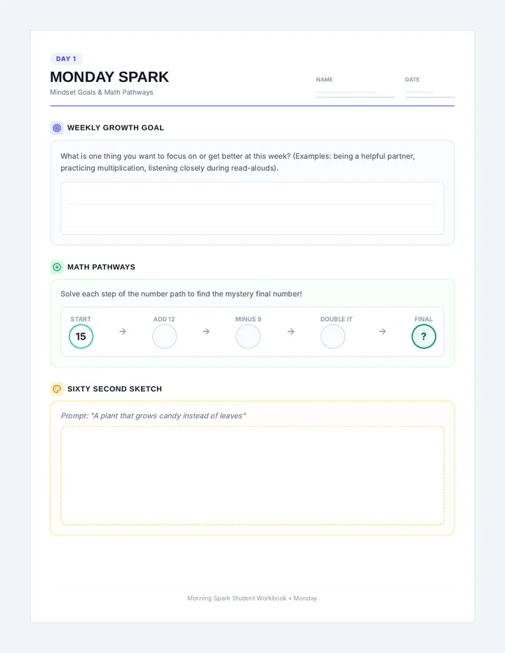 Morning Spark Student Booklet