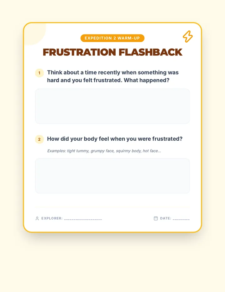 Frustration Flashback Warm Up