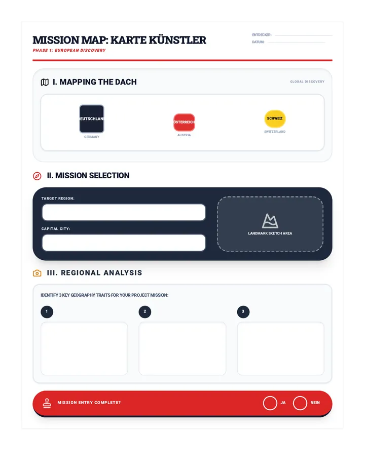 Karte Künstler Activity Sheet v2.1