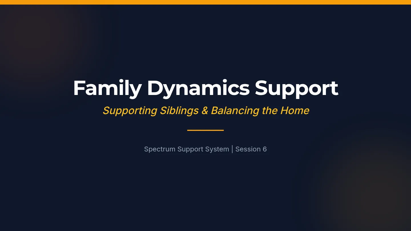 Family Dynamics Support Slides