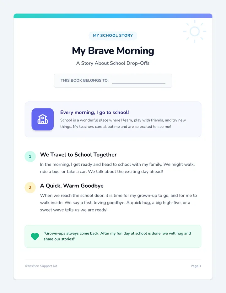 Brave Morning Booklet