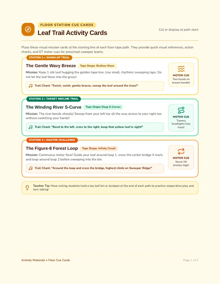Leaf Trail Activity Cards