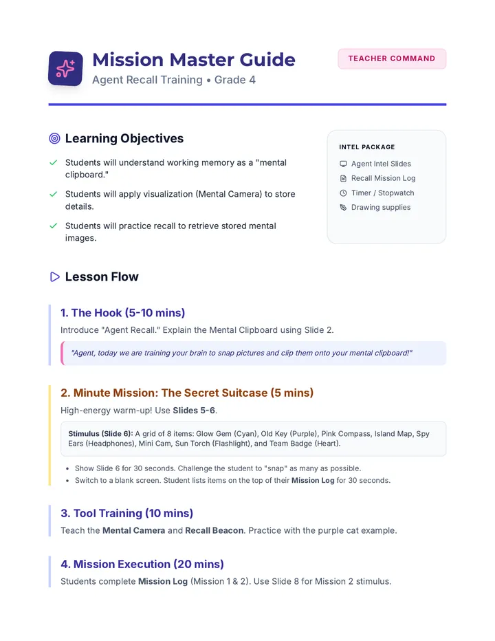 Mission Master Guide