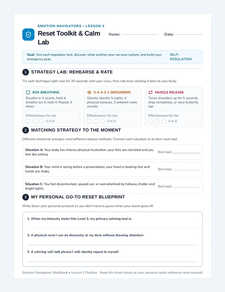 Reset Toolkit Activity