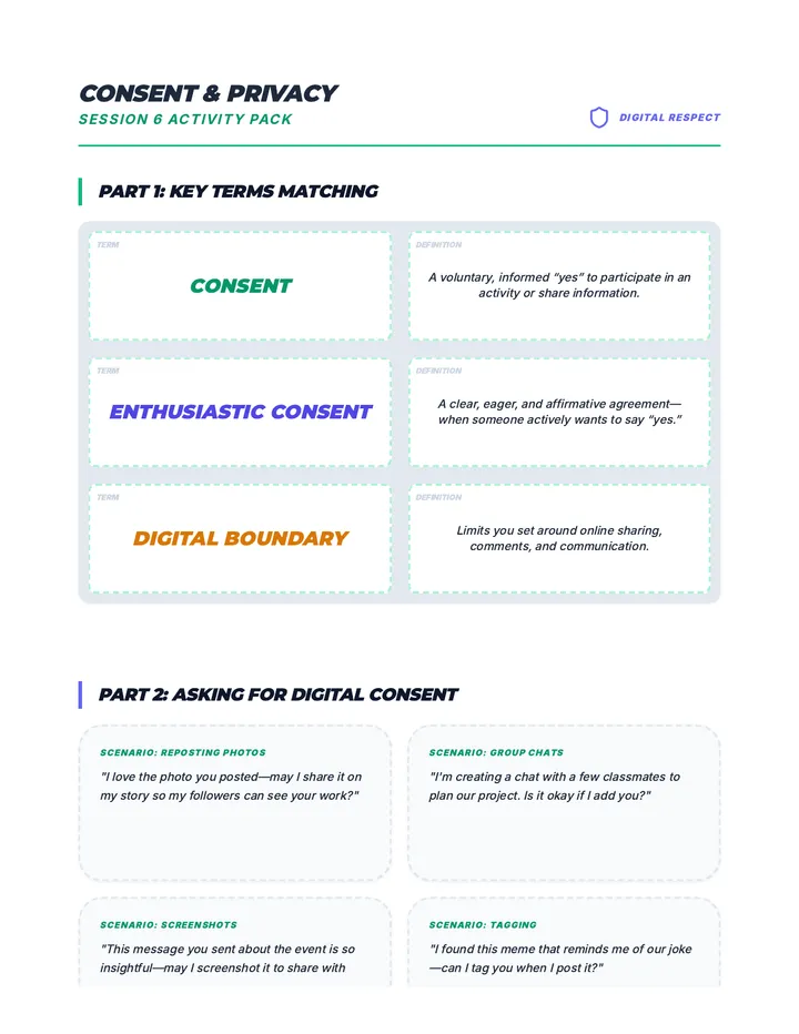 Consent Activity Pack