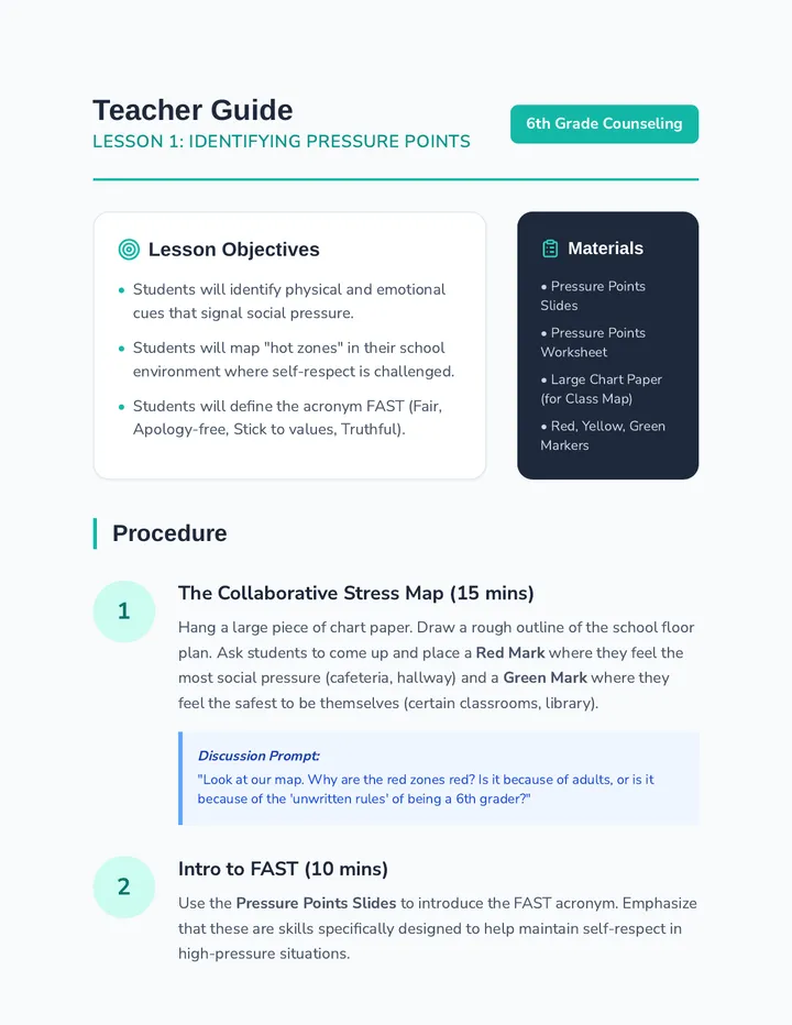 Pressure Points Teacher Guide