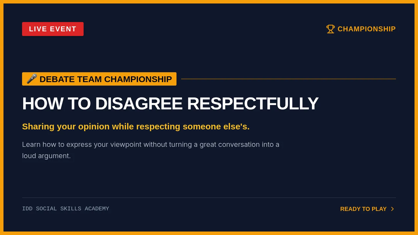 Debate Team Game Show Slides