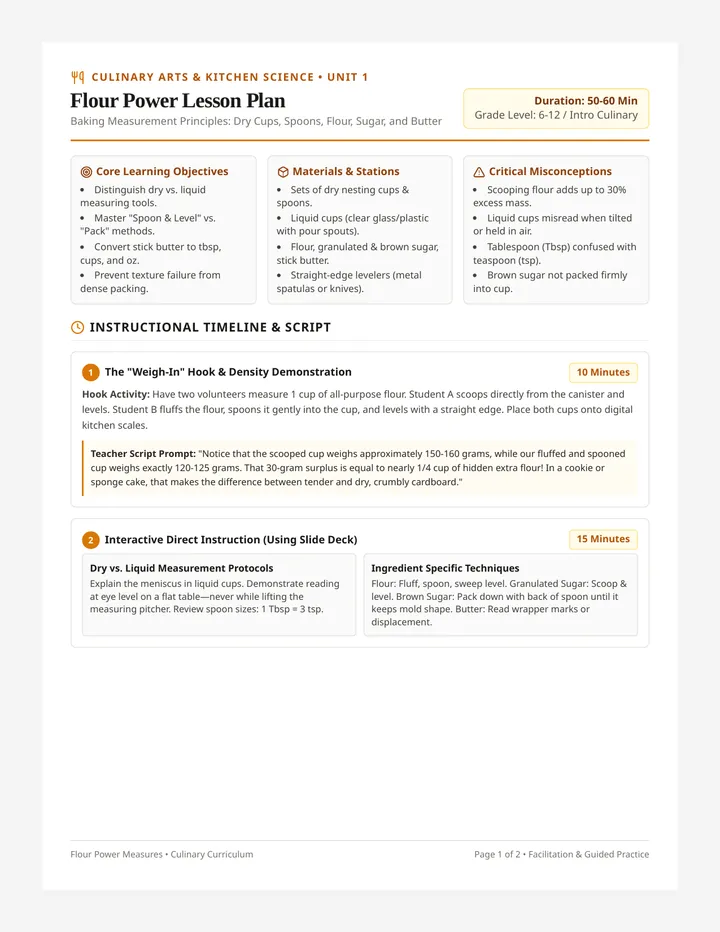 Flour Power Lesson Plan