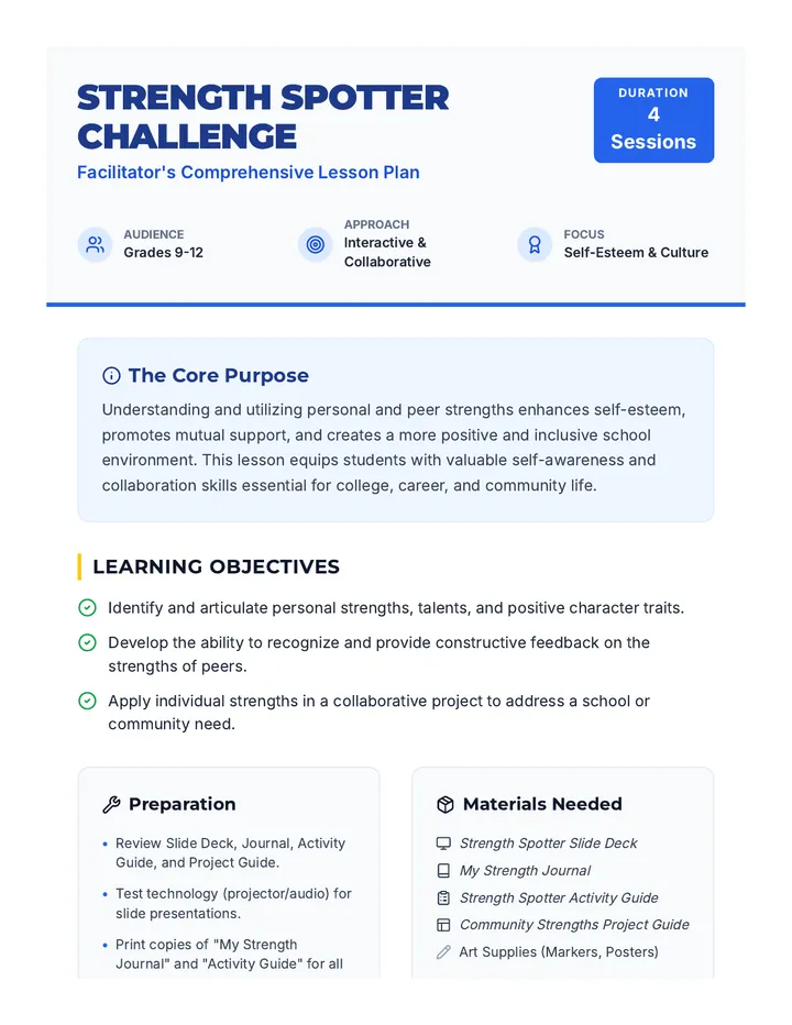 Strength Spotter Challenge • Lesson • Lenny.com