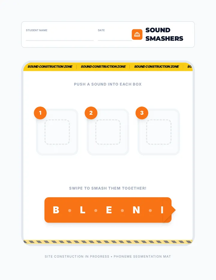 Sound Smashers Practice Mat