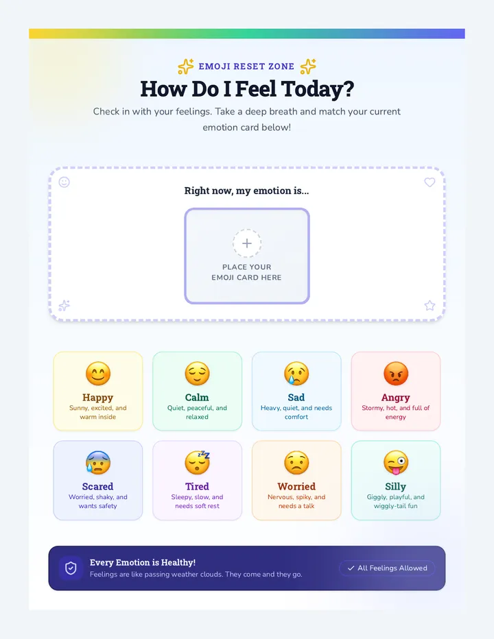 Emoji Feelings Poster