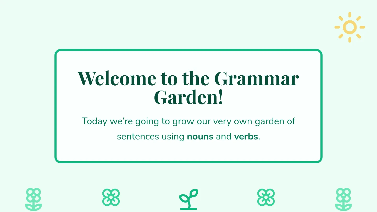 Planting Sentences Presentation