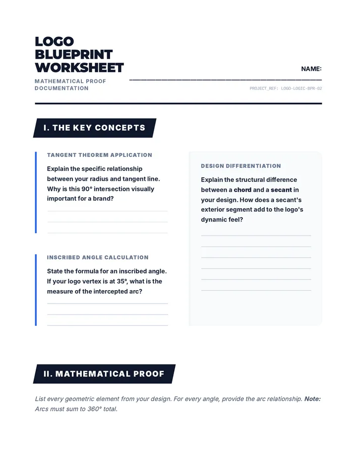 Logo Blueprint Worksheet