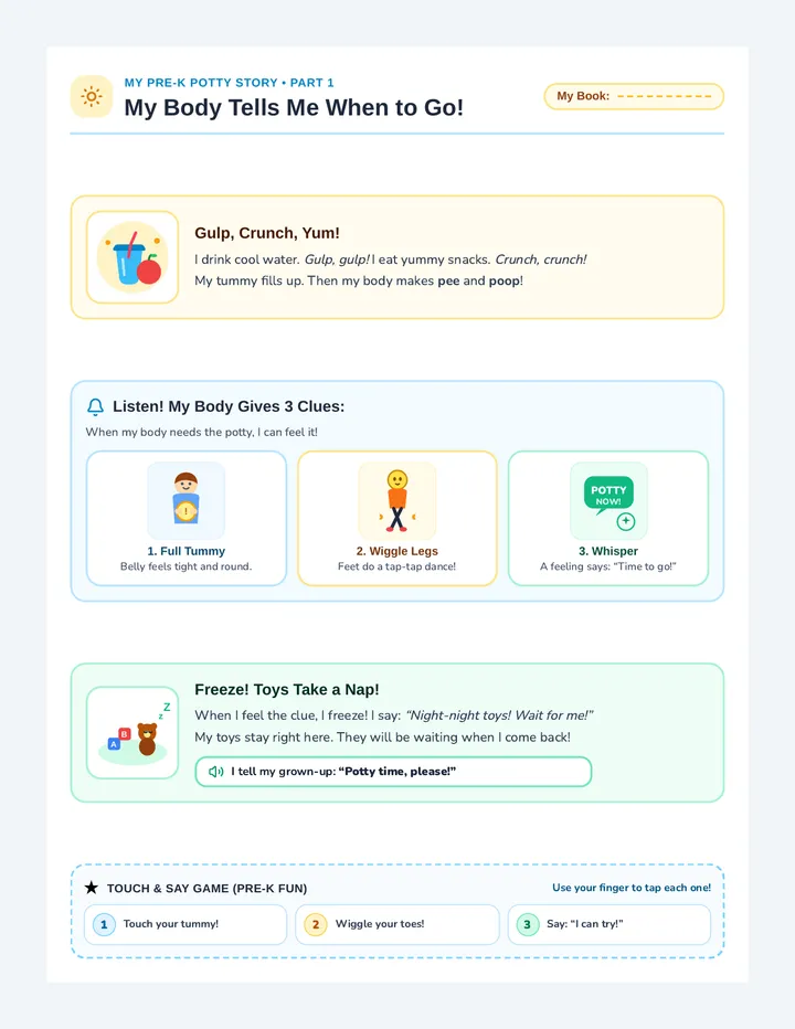 Potty Signals Social Story