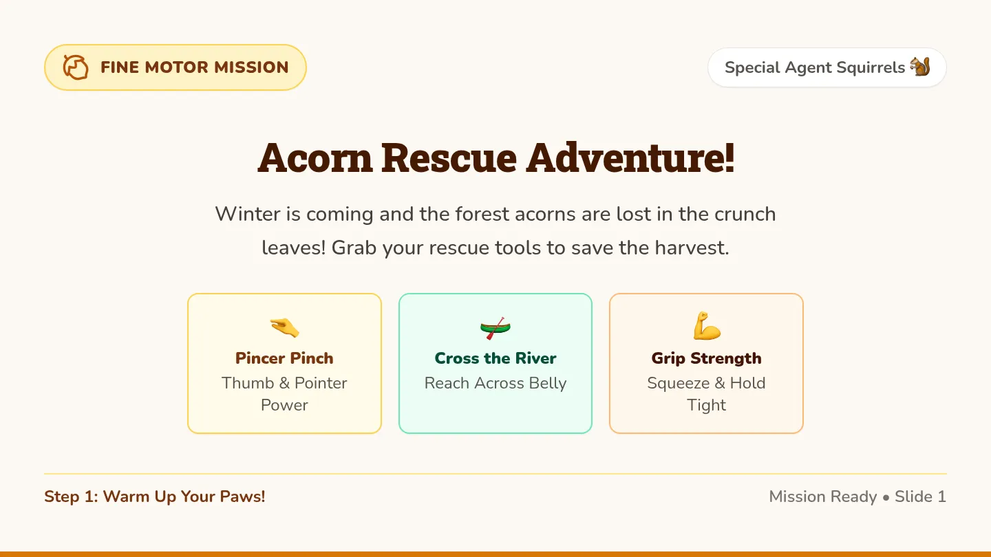 Acorn Rescue Adventure Slides