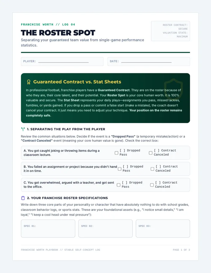 Worth Protocol Worksheet
