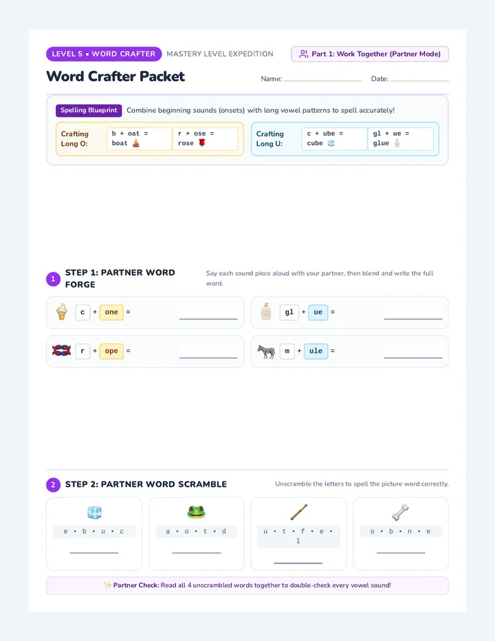 Word Crafter Packet