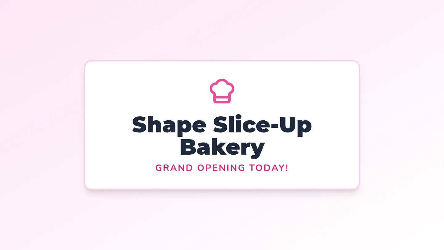 Shape Slicers Slides Polished