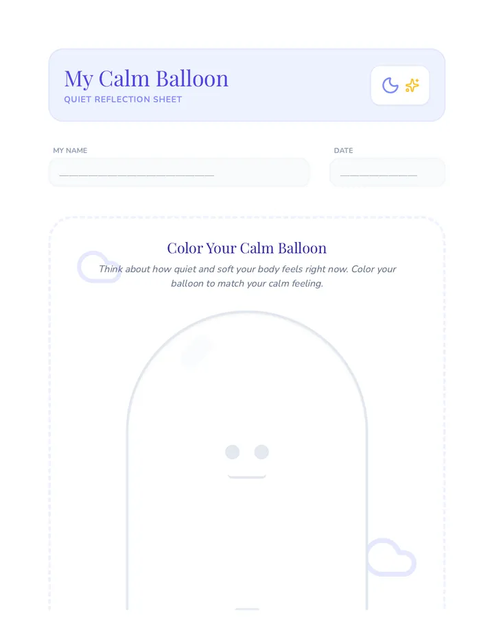 Quiet Balloon Rest Sheet