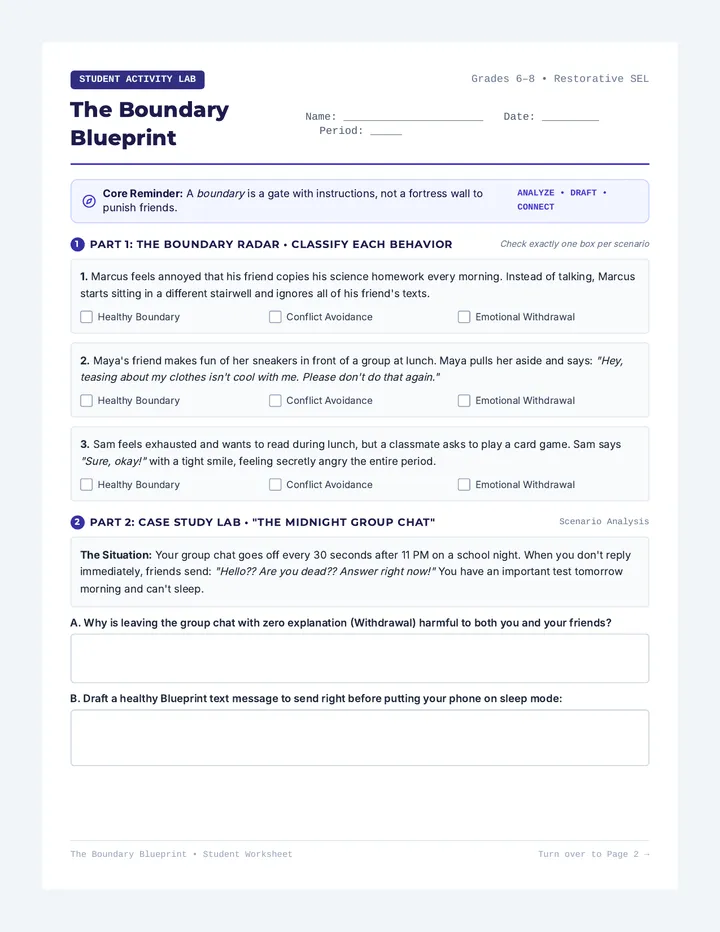 Boundary Blueprint Student Worksheet