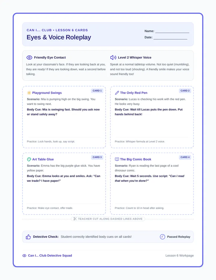 Eyes and Voice Cards